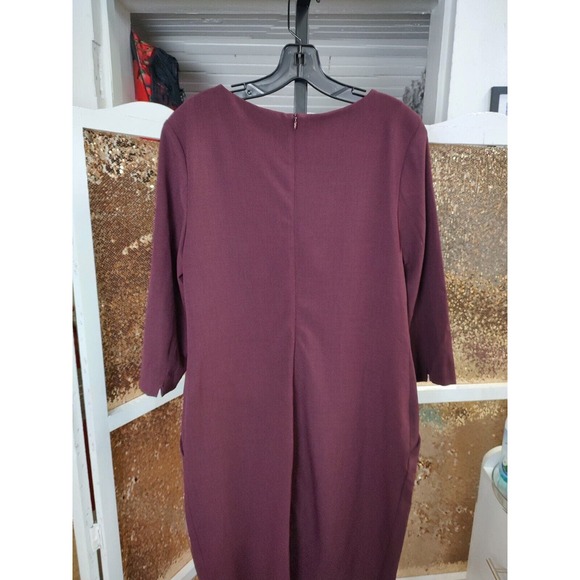 MM Lafleur Burgundy Midi Dress - Picture 8 of 10
